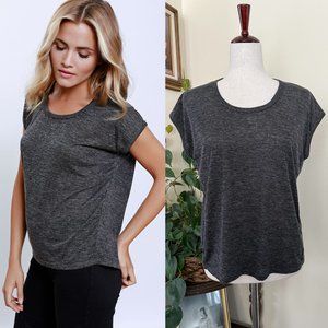 Storia Gray Rope Chain Trim Top sz S